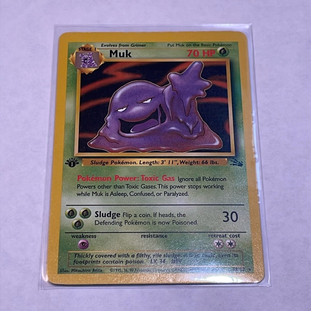 Muk 1st Edition #28 Pokemon Fossil